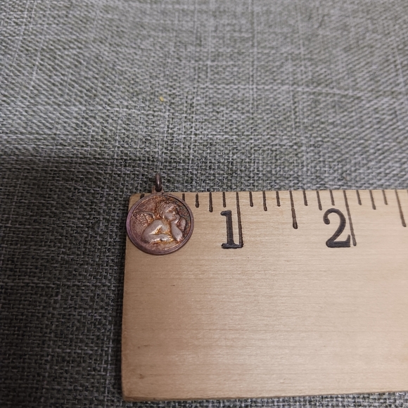 Guardian Angel Sterling Silver 925 Italy Pendant Charm - Picture 5 of 5